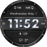 metallic mesh hd watch face android application logo